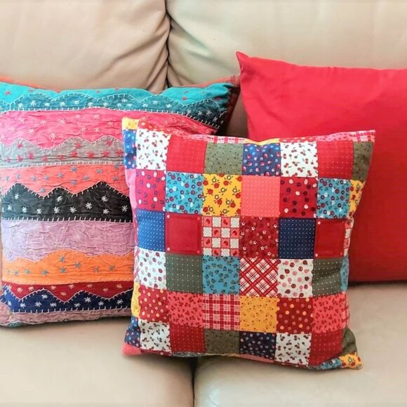 BSM - Handmade BED SPREAD 3X PILLOWS Wall Tapestry COUCH COVER Chair Coverr - Picture 2 of 10